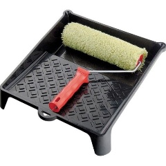 Изображение товара Малярный набор MATRIX 84407, валик для фасадных работ, 250мм, ворс 18мм, D40мм, кювета 330*350мм