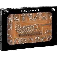 Изображение товара Набор металлических головоломок ТРИ СОВЫ, 18шт. PM15_17703