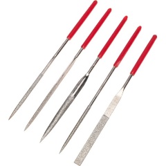 Изображение товара Набор надфилей алмазных KRANZ 140х50х3 мм, 5 шт.