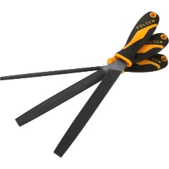 Изображение товара Набор напильников TOLSEN "GRIPro", 200 мм, 3 предмета