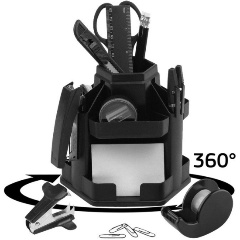 Изображение товара Набор настольный ATTACHE JC805 черный вращающийся