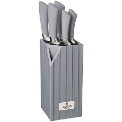 Изображение товара Набор ножей AGNESS на пластиковой подставке, 6 пр. (911-487)