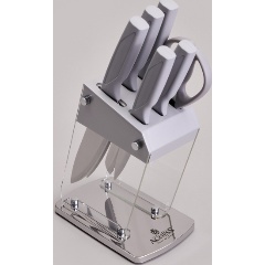 Изображение товара Набор ножей AGNESS на пластиковой подставке, 7 предметов (911-783)
