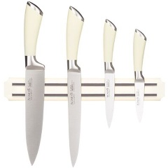 Изображение товара Набор ножей AGNESS с магнитным держателем и ручкой из нерж. стали, 5 предметов