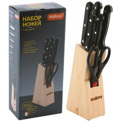 Изображение товара Набор ножей из нерж. стали Mallony MAL-S01B 7 предметов, ручка пластик