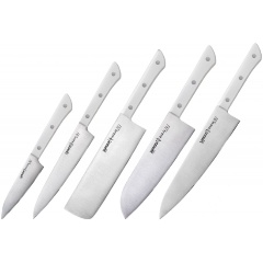 Изображение товара Набор кухонных ножей Samura HARAKIRI, 5 предметов (SHR-0250W/K)