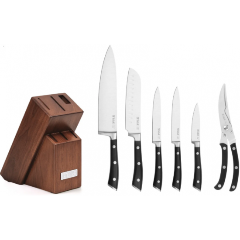 Изображение товара Набор ножей TalleR Эксперт 7 предметов, на деревянной подставке (TR-22016)