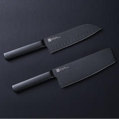 Изображение товара Набор кухонных ножей HuoHou Stainless Steel Knives 2in1 5Cr15MoV, HU0015, черный, 2 штуки