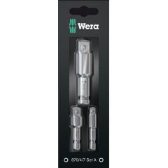 Изображение товара Набор переходников WERA WE-073200, для машинного привода Wera 870/4/7, 3 предмета