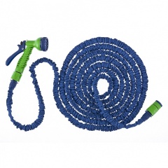 Изображение товара Набор поливочный Сибртех (растягивающийся шланг 15 м, пистолет семь режимов, адаптер) 67544