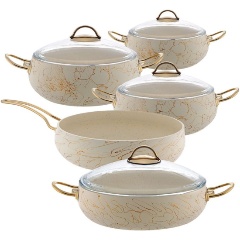 Изображение товара Набор посуды Горянка 9 предметов (ГНП-0419КС) (Уценка - УП2)