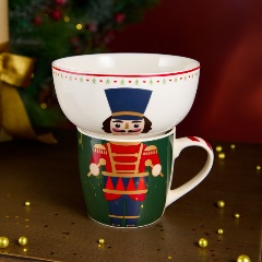 Изображение товара Набор посуды LEFARD "щелкунчик", 2 пр. (Кружка 360 мл, салатник 500 мл)