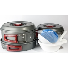 Изображение товара Набор посуды Tramp TRC-024 анодированный алюминий