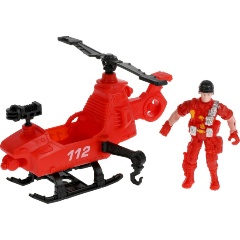 Изображение товара Набор пожарных Играем вместе 1910Y144-R с фигуркой и вертолетом