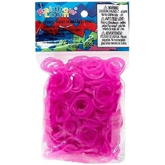 Изображение товара Резиночки для плетения браслетов RAINBOW LOOM B0025 Красно-фиолетовые