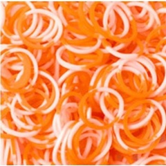 Изображение товара Резиночки для плетения браслетов RAINBOW LOOM BW0038 Пастель Оранжевая Леденцы