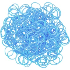 Изображение товара Резиночки для плетения браслетов Rainbow Loom голубые силиконовые Б0365