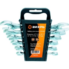 Изображение товара Набор рожковых ключей Вихрь 73/6/5/3, 6 шт. 6 - 17