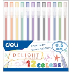 Изображение товара Набор гелевых ручек Deli Delight EG119-12C 12 шт ассорти