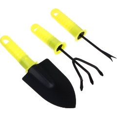 Изображение товара Набор садового инвентаря INBLOOM совок, рыхлитель, корнеудалитель 21см