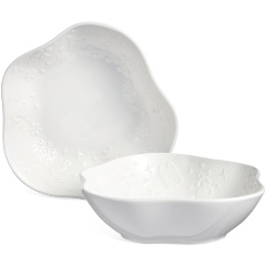 Изображение товара Набор салатников LEFARD nutcracker 2 шт фарфор 15,5 см белый для сервировки