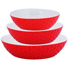 Изображение товара Набор салатниц LORAINE 3 предмета, красный