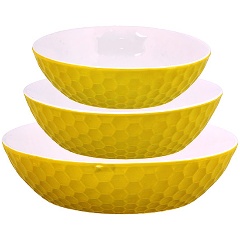 Изображение товара Набор салатниц LORAINE 3 предмета лайм (29565)