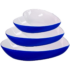 Изображение товара Набор салатниц LORAINE 3 предмета синий 29575