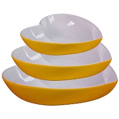 Изображение товара Набор салатниц LORAINE 3 предмета желтый 29577