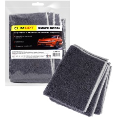 Изображение товара Набор салфеток из микрофибры для деликатных поверхностей ClimArt 30х40 (3 шт.)