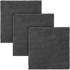 Изображение товара Набор салфеток из микрофибры Cozy Clean 3 шт 30x30 см темно-серые