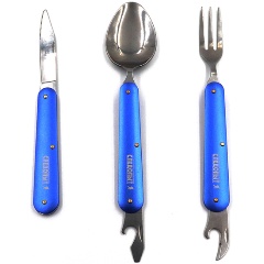 Изображение товара Набор СЛЕДОПЫТ складных столовых приборов в чехле (ложка, вилка, нож), на блистере