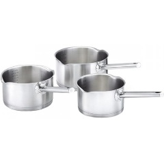 Изображение товара Набор сотейников BEKA MAMBO 3шт из нержавеющей стали для всех плит