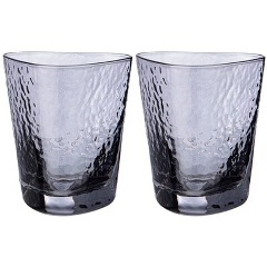 Изображение товара Набор стаканов для воды, виски LEFARD из 2-х штук "rocky grey", 320 мл