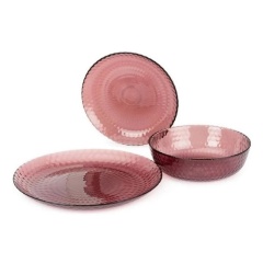 Изображение товара Столовый набор LUMINARC ИДИЛЛИЯ ЛИЛАК 16пр со стаканами РОМБ ЛИЛАК 330мл (S1301 LUMINARC)