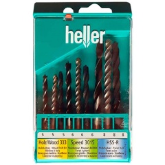 Изображение товара Набор сверл Heller комбинированный 5-8мм (9 шт)