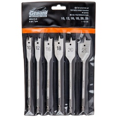 Изображение товара Набор сверл перьевых по дереву 6 шт. GEPARD (GP0415-6) (Impact, перовое)