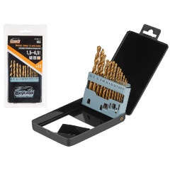 Изображение товара Набор сверл по мет. 13шт 1.5-6.5мм HSS TIN GEPARD (сверло по металлу, нитридтитановое покрытие) (GP1301-13)