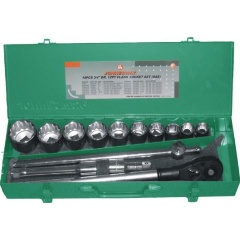Изображение товара Набор торцевых головок Jonnesway S04H6415S SAE 3/4"DR 7/8-2", 15 предметов