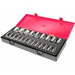 Изображение товара Набор торцевых головок JTC JTC-K4221 6-гранных 1/2" 8-32мм, 22 штуки