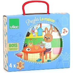 Изображение товара Набор из 4 деревянных пазлов VILAC, 2643