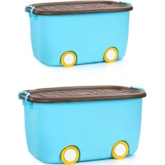 Изображение товара Набор ящиков на колесах Homium 2шт голубой set2boxbig0001blue