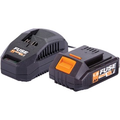 Изображение товара Набор зарядное устройство+аккумулятор Villager FUSE 18V 1.5Ah+2.4A 067112