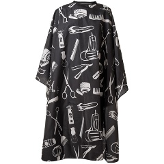 Изображение товара Накидка парикмахерская Harizma "инструменты барбера-2" 140х160см