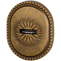 Изображение товара Декоративная накладка на сувальдный замок Armadillo OB-13 бронза античная