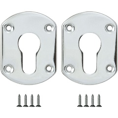 Изображение товара Накладка на цилиндр Fuaro ESC.C+C/OV.set (ESC031) CP хром (2шт.)