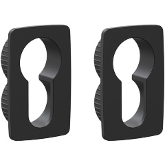 Изображение товара Накладка под цилиндр ET.K.EL.Q27 BL-24 черный PUNTO для дверных механизмов