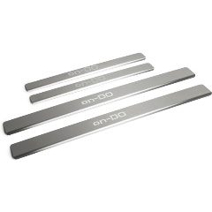 Изображение товара Накладки на пороги AutoMax для Datsun on-DO 2014-2020 нержавеющая сталь с гравировкой