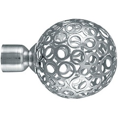 Изображение товара Наконечник для карнизов DDA Ажур 16 мм хром глянец 2 шт