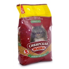 Изображение товара Наполнитель для кошачьих туалетов Сибирская кошка Универсал, впитывающий (цеолит), 20л